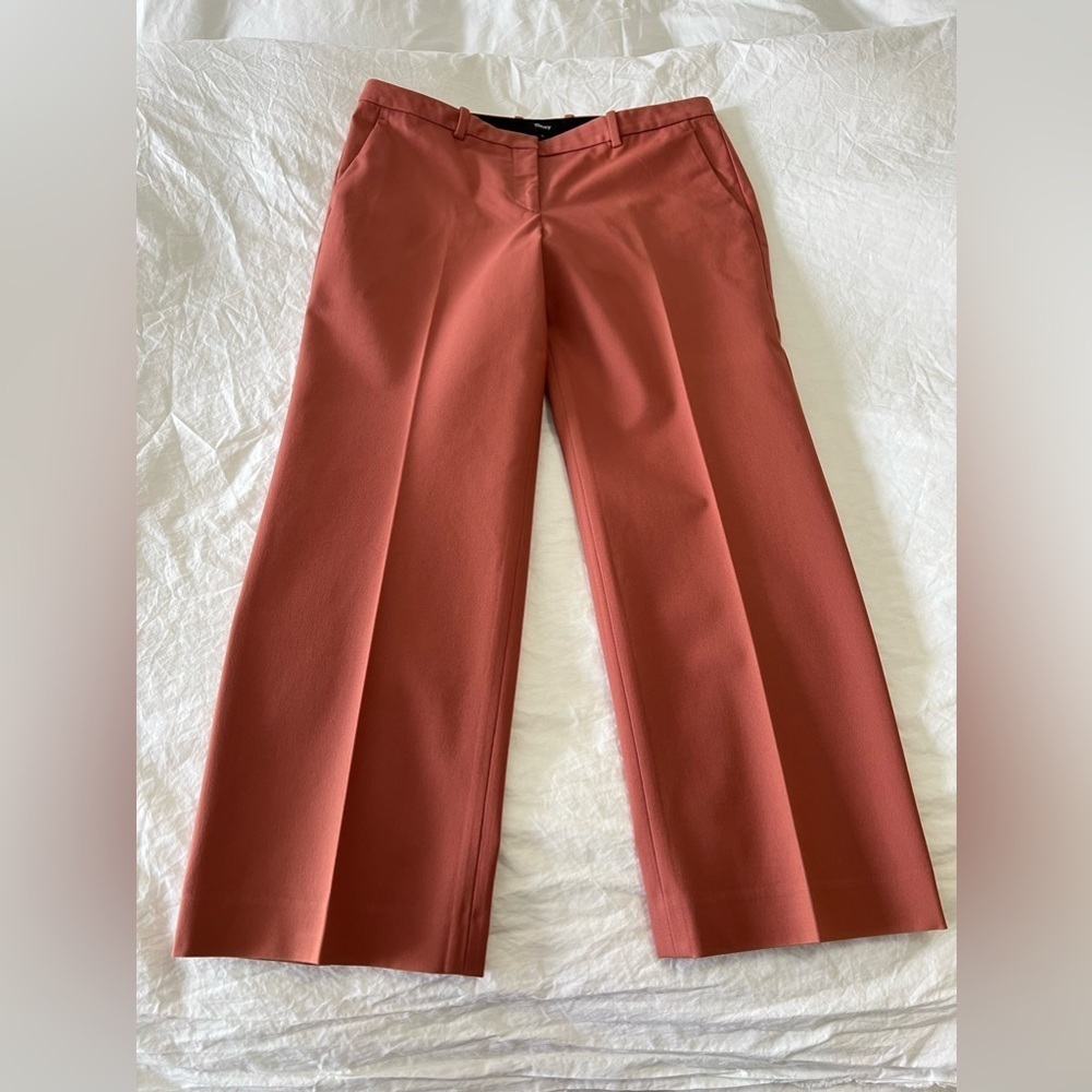 Theory | Women’s SZ 10 | Hartsdale NP Approach Straight Cropped Pants Deep Rose